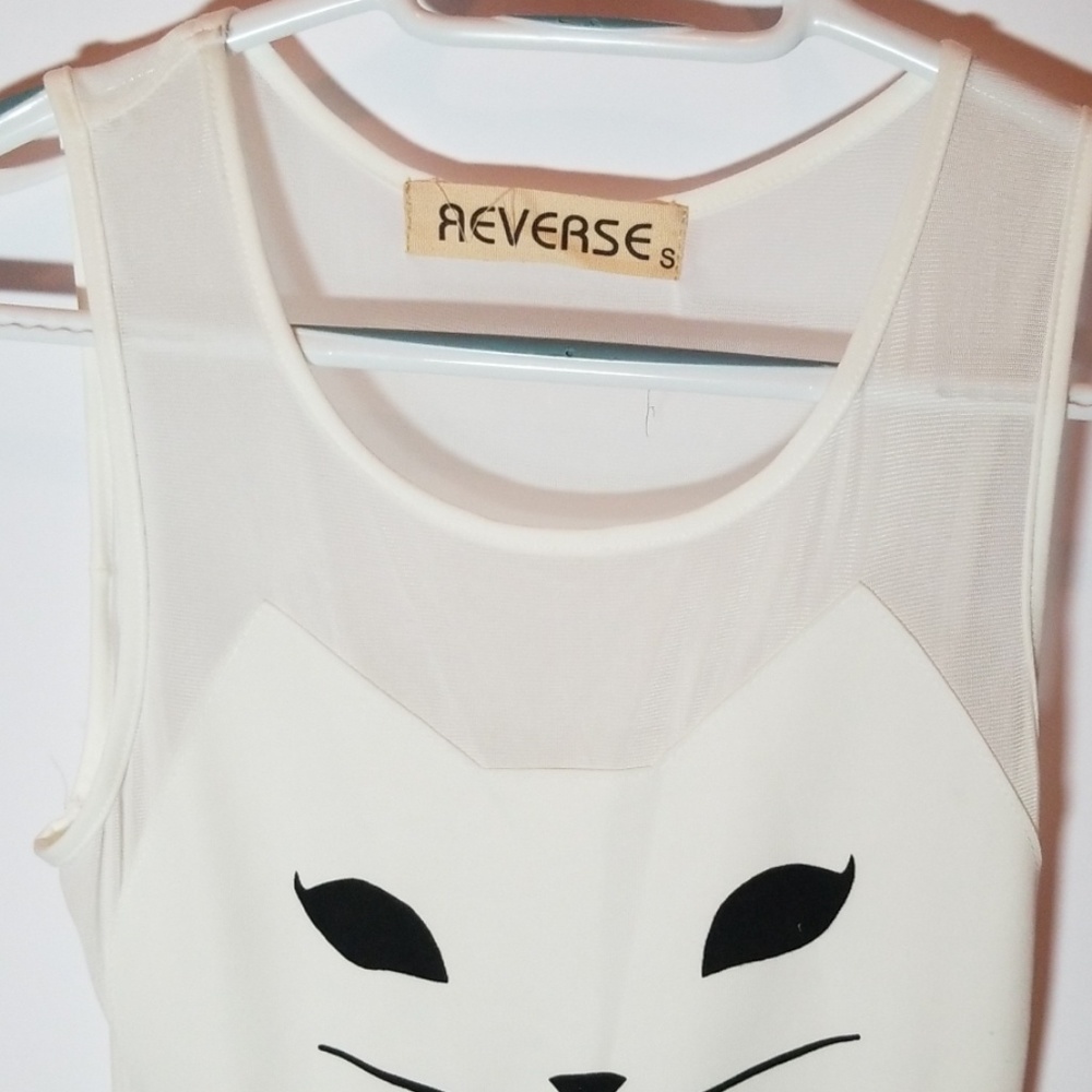 White cat dress - Picture 2 of 2